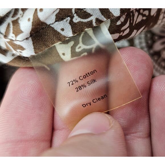 Talbots silk blend summer top slit sides size 12 EUC Sleeveless layering tank - Picture 6 of 8